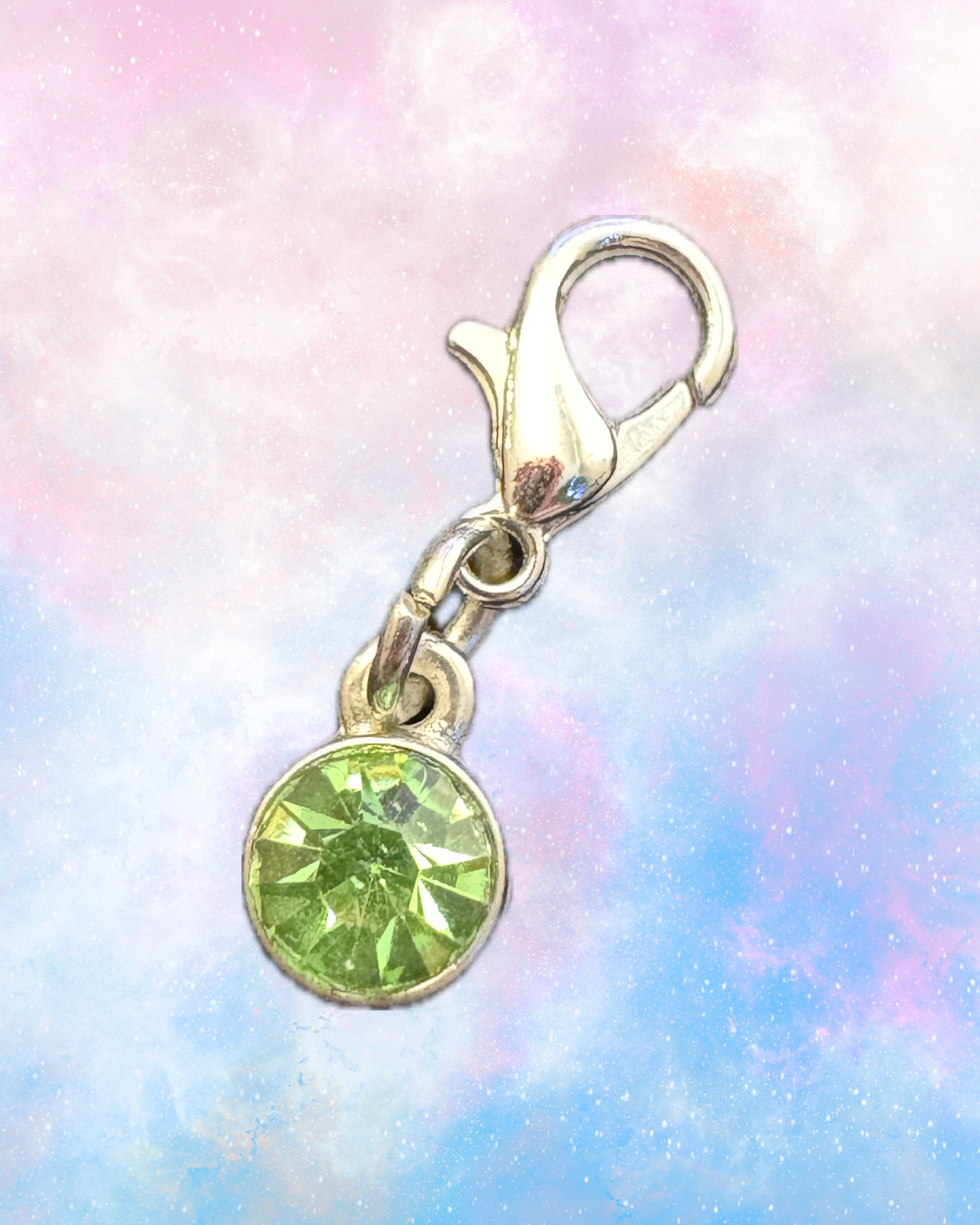 Mini Charm - Green Crystal 0.25"