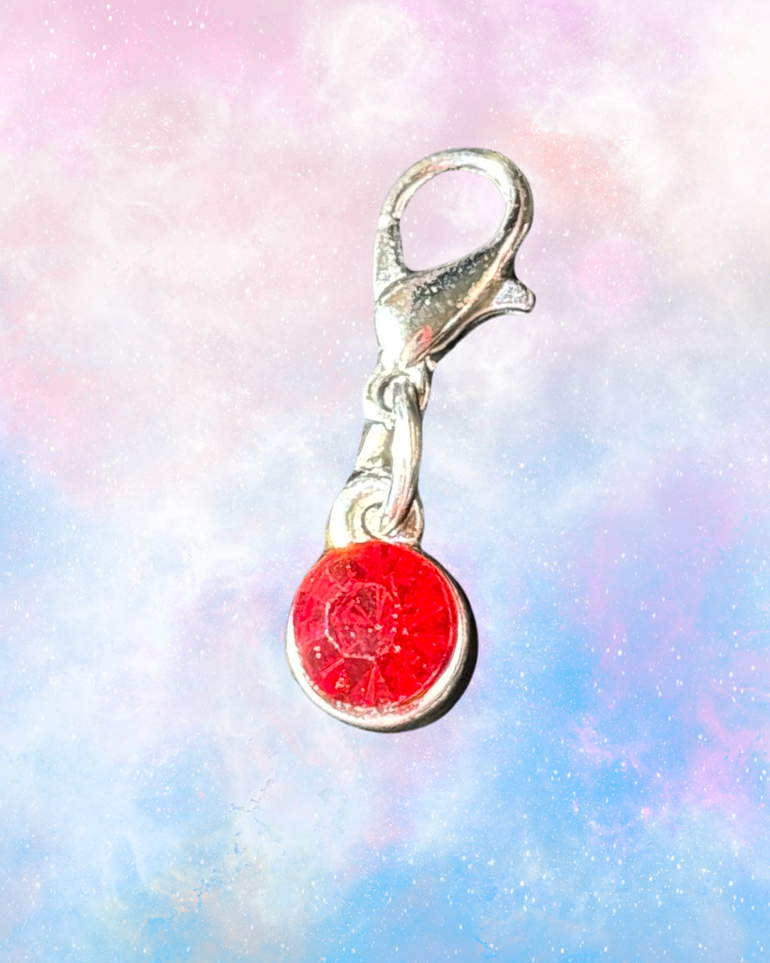 Mini Charm - Red Crystal 0.25"