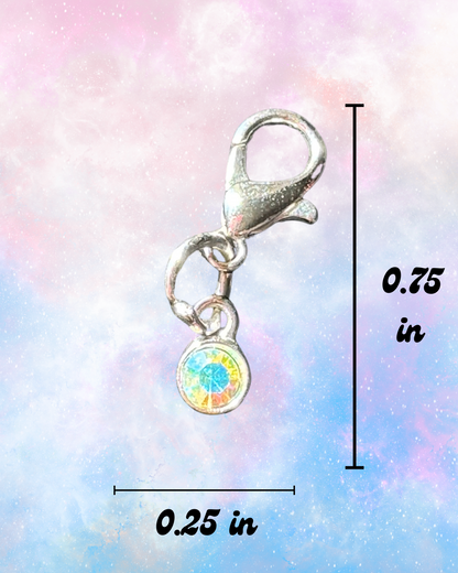 Mini Charm - Aurora Crystal 0.25"