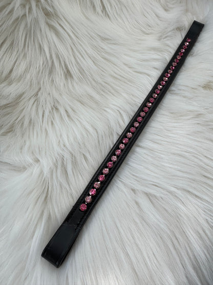 "Cherry Blossom" Flower Browband - Black