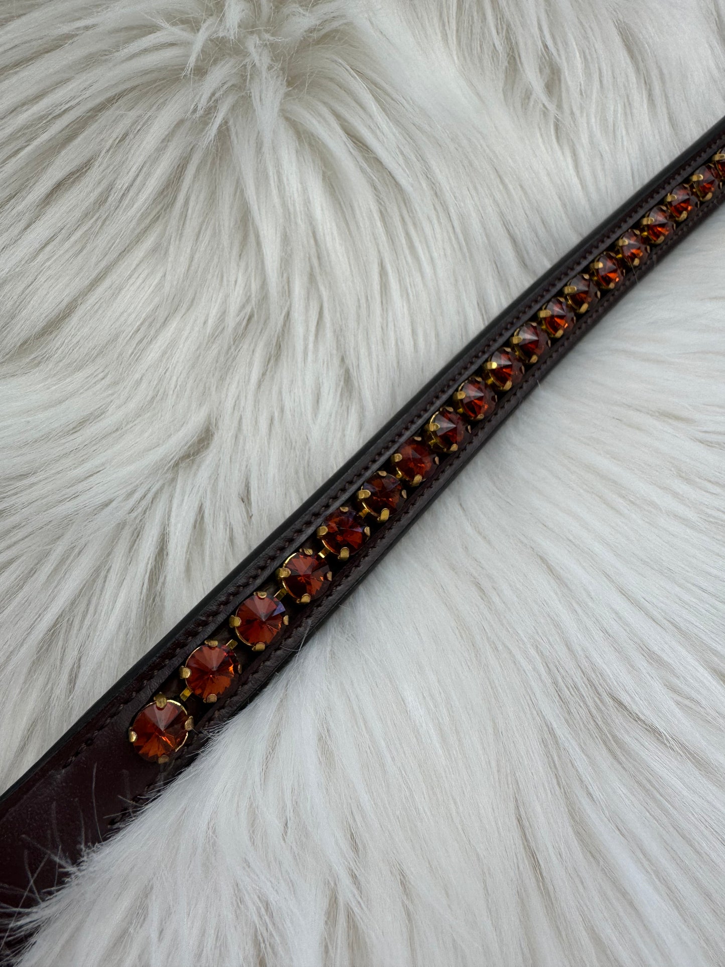 "November Amber" Browband - Havana Brown