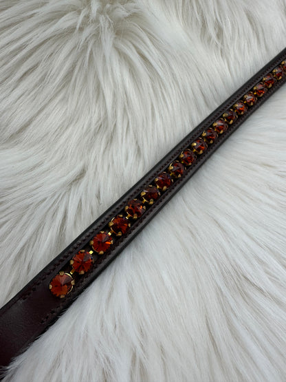 "November Amber" Browband - Havana Brown