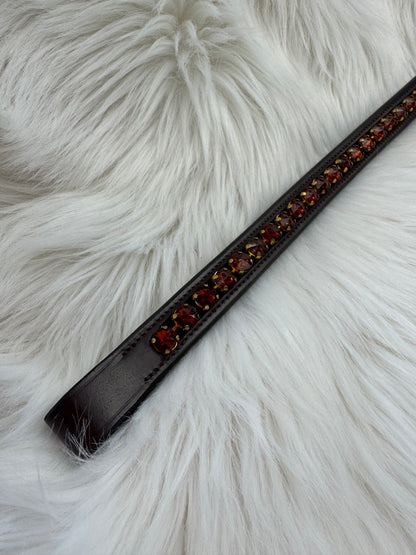 "November Amber" Browband - Havana Brown