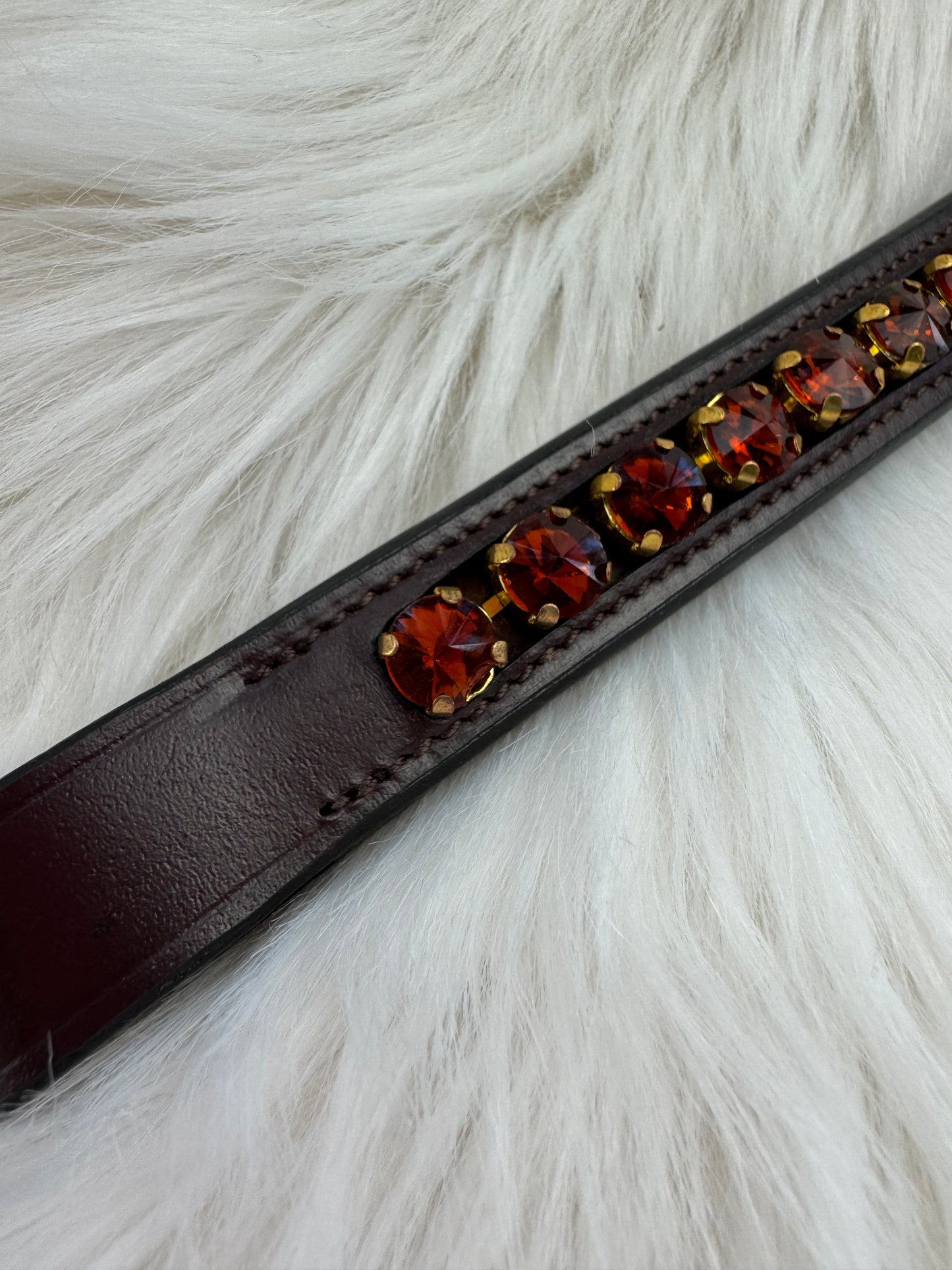 "November Amber" Browband - Havana Brown