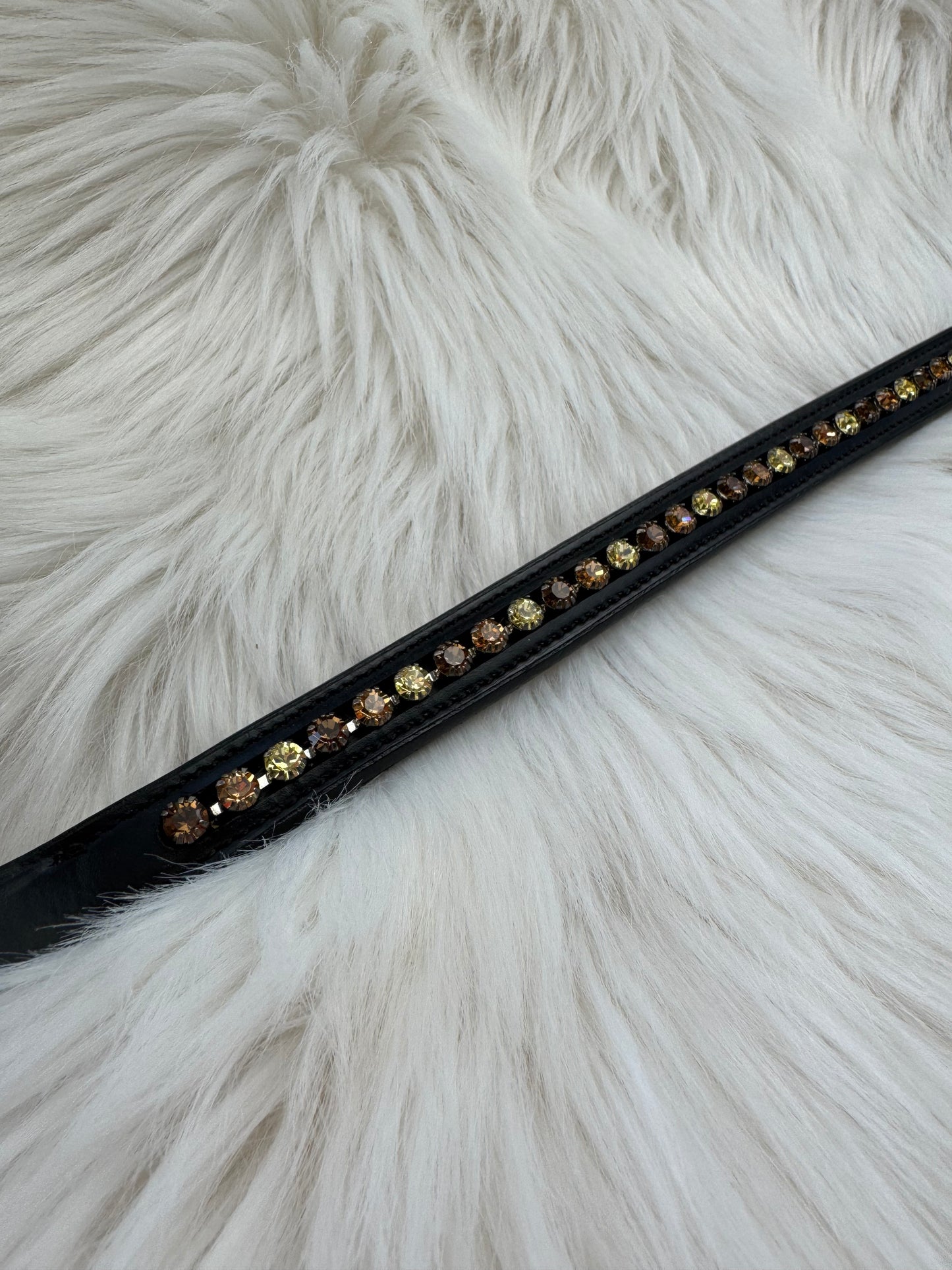 "Autumn Flower" Browband - Black