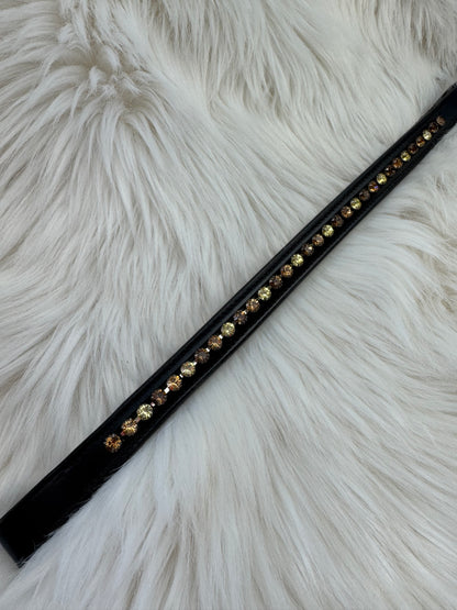 "Autumn Flower" Browband - Black