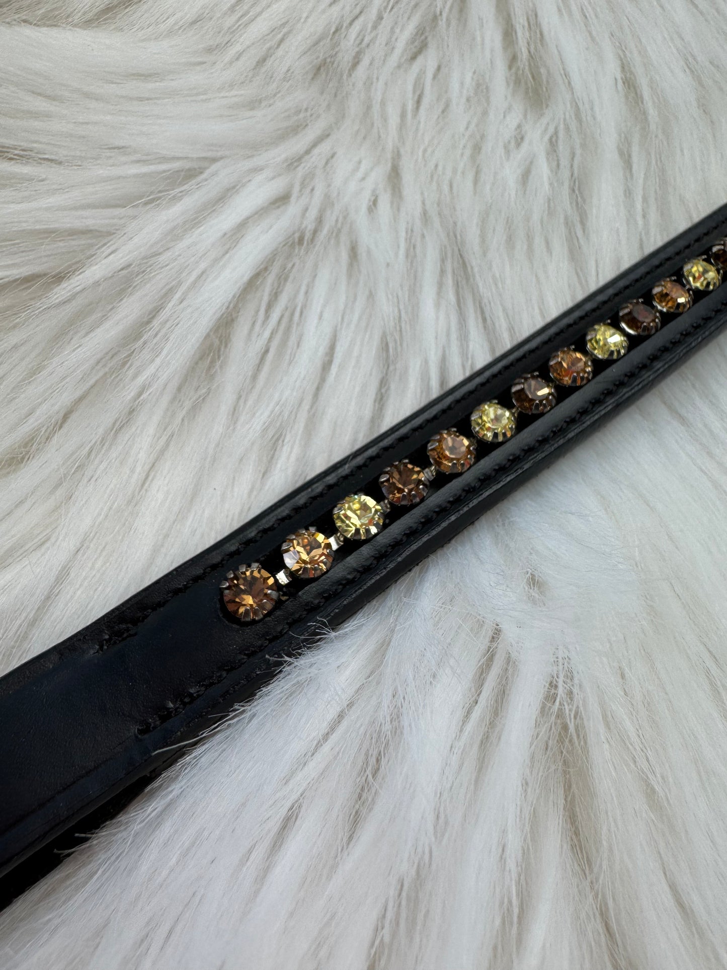 "Autumn Flower" Browband - Black