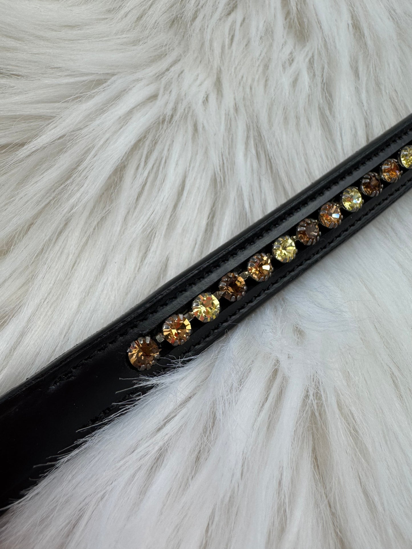 "Autumn Flower" Browband - Black