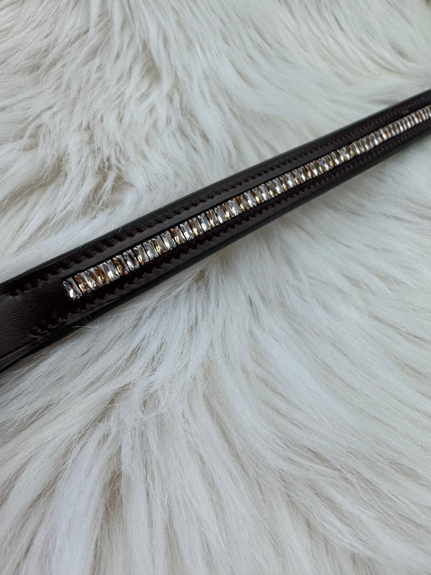 "Baguette Beauty" Browband - Havana Brown