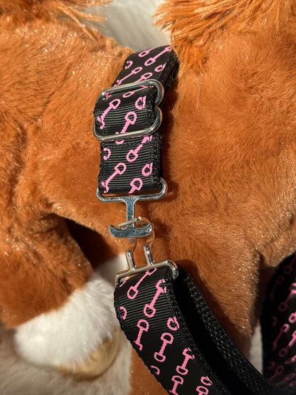 Youth Pink Snaffle Adjustable Belt