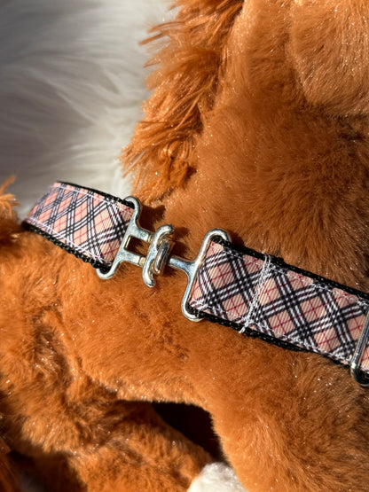 Youth Tan Plaid Adjustable Belt