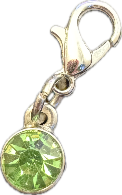 Mini Charm - Green Crystal 0.25"