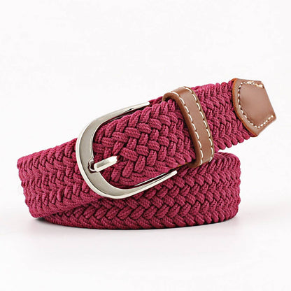 Woven Canvas Elastic Belt - Multi