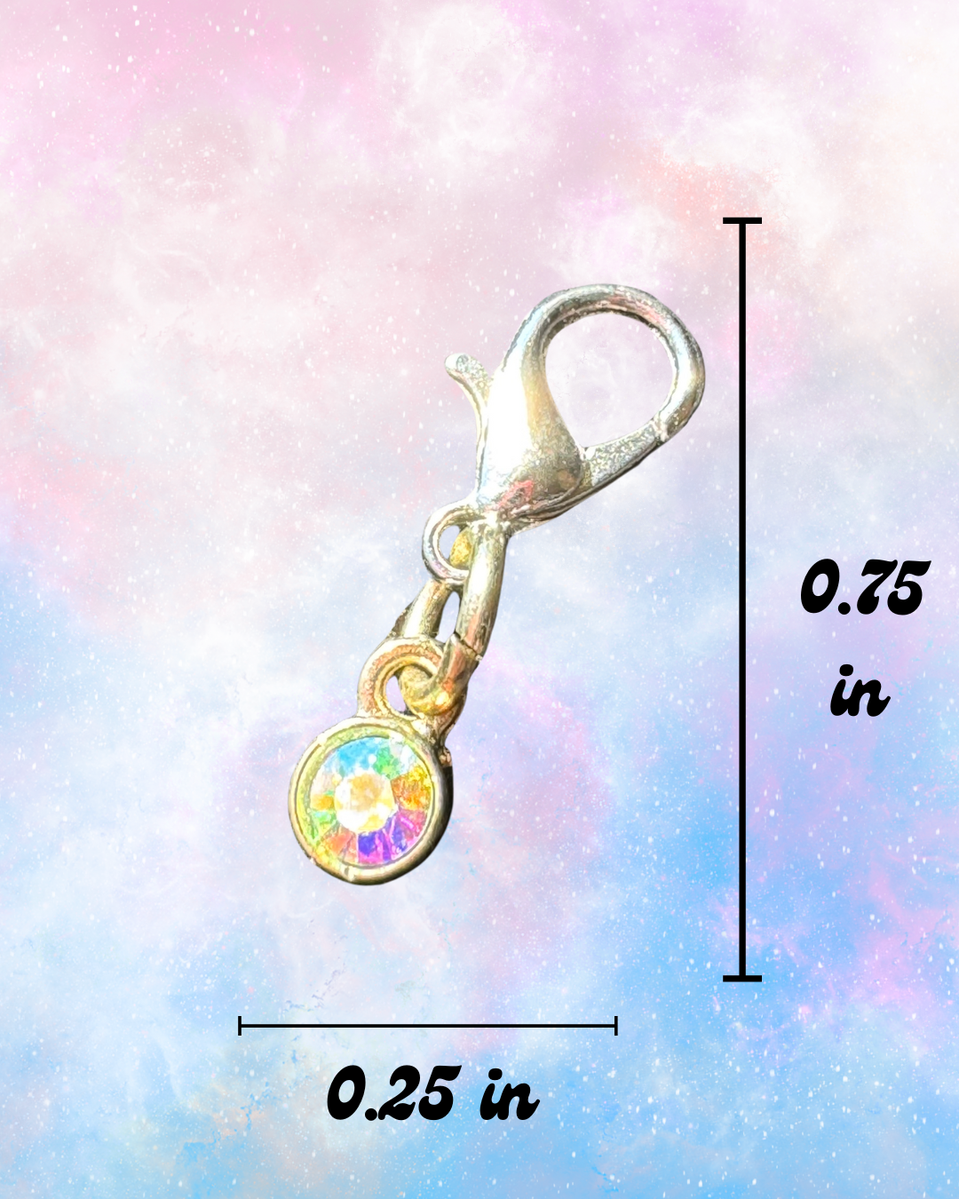 Mini Charm - Aurora B. Crystal 0.25"