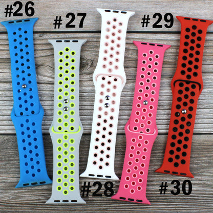 Breathable Sport Silicone Band for Apple Watch: 38/40/41mm / # 9 - Lilac