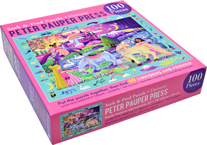 Unicorns Seek & Find 100-Piece Jigsaw Puzzle