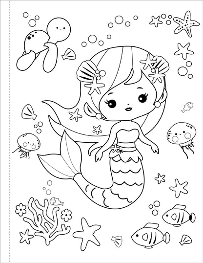 Mermaids Coloring Book