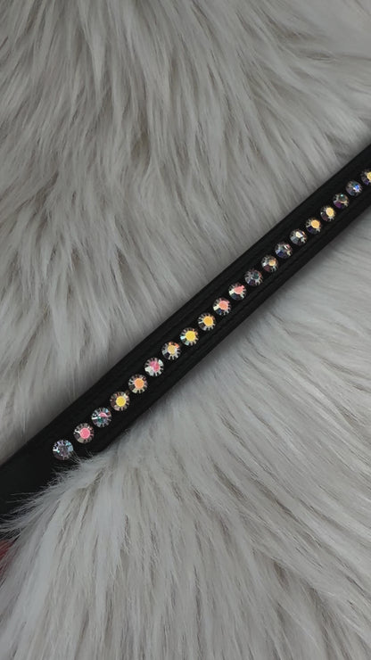 "Winter Flower" Browband - Black