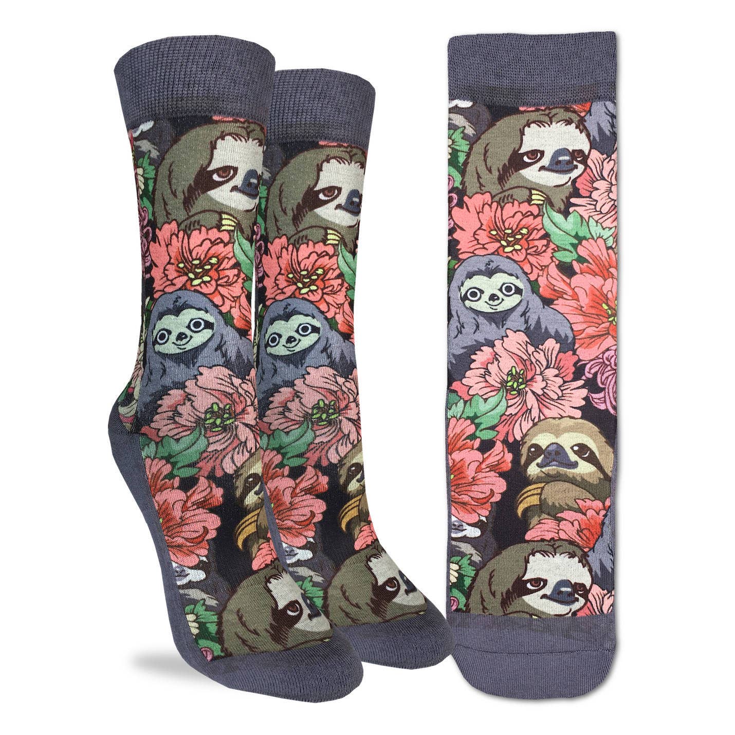 Women's Floral Sloths Active Fit Socks