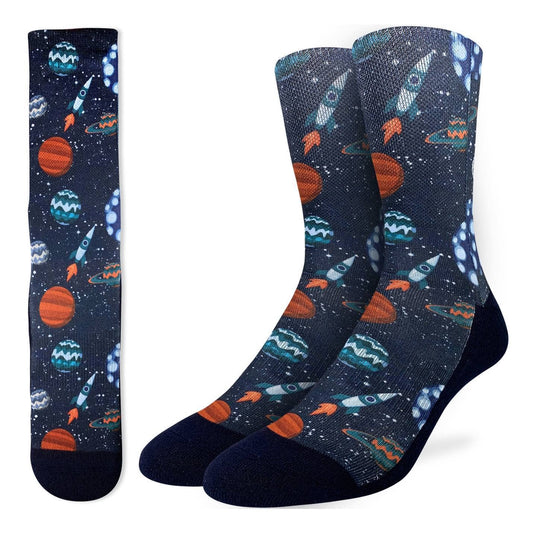 Men's Planets and Rockets Active Fit Socks