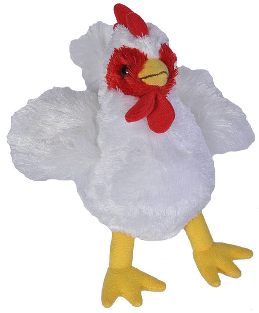 White Chicken Plushie 7"