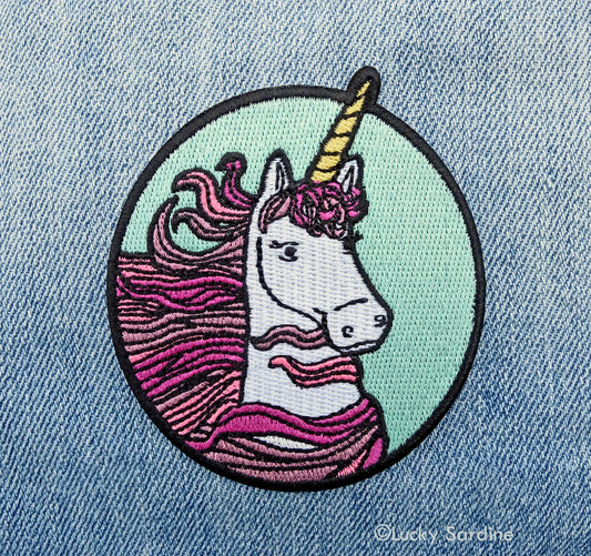 Unicorn, Magical Beast Embroidered Patch