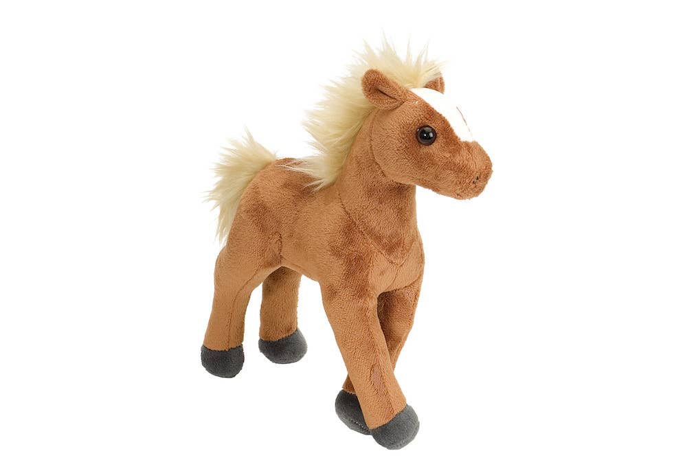 Standing Brown Foal Plushie 8"