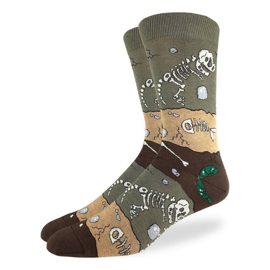 Men's Dinosaur Fossil Layers Classic Socks